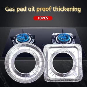 Gcdhome 10 Cái / bộ Dày Lá Nhôm Có Bếp Gas Chống Dầu Miếng Lót Bảo Vệ Bao Bằng Chống Vệ Sinh Miếng Lót Nhà Bếp Làm Sạch Phần HOT