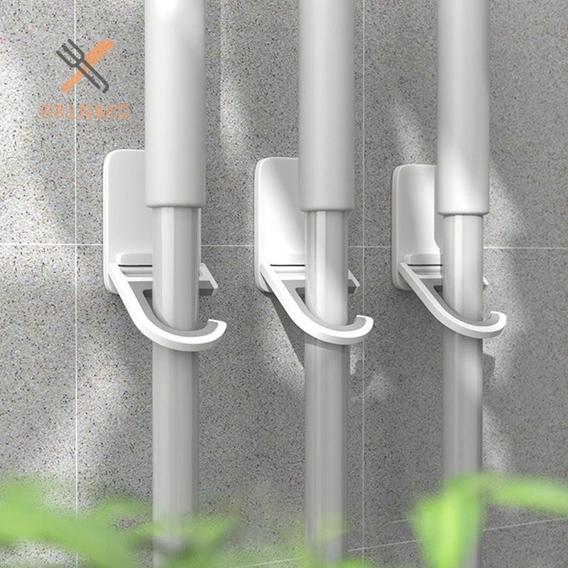 Rrlnmd Treo Tường Chổi Cây Lau Nhà Kẹp Giá Đỡ Chổi Tự Dính Bàn Chải Cây Lau Nhà Móc Treo Nhà Tổ Chức Giá Để Đồ Phòng Tắm Nhà Bếp Móc Đa Năng MỚI