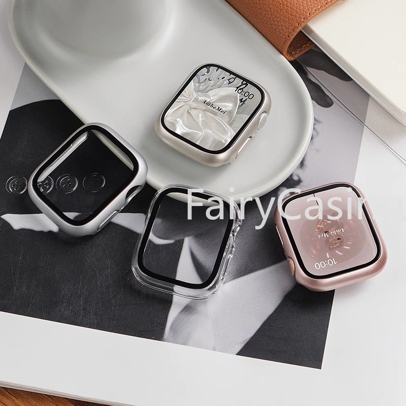Ốp Bảo Vệ Màn Hình S11 Cho Apple Watch Cover Series 11 10 46mm 42mm 41mm 40mm 44mm 45mm Kính Cường Lực + Ốp Lưng Cho iWatch 49mm Ultra 2 9 8 7 6 5 4 SE