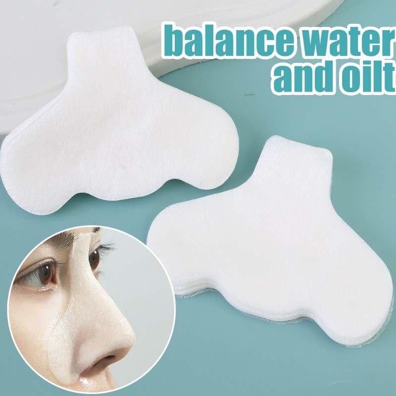200 Cái Giấy Mặt nạ mũi mụn đầu đen - Miếng đệm mũi sợi dùng một lần - Dụng cụ làm sạch da mặt - Thoáng khí, dưỡng ẩm, thân thiện với da - Dải mũi loại bỏ mụn đầu đen