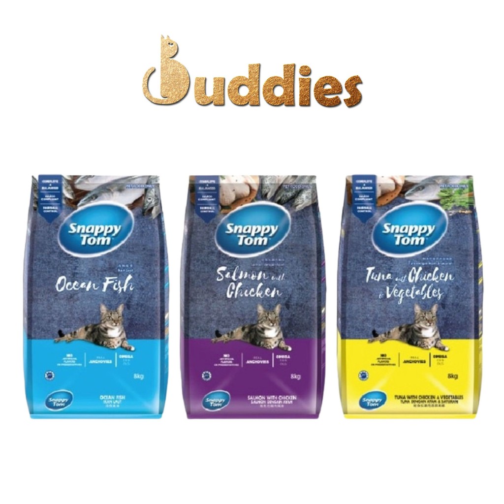 [TÚI 1.5kg NGUYÊN SEAL] Hạt khô cho mèo SNAPPY TOM mix topping khô chất ...