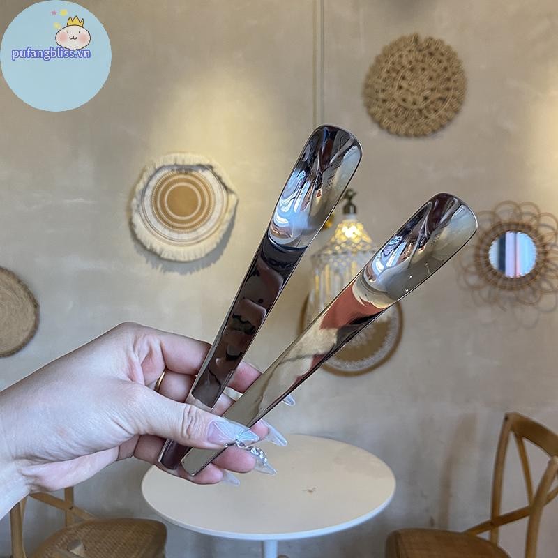Pufangbliss 1 Chiếc Thìa Cà Phê Bằng Thép Không Gỉ Cà Phê Khuấy Thìa Trà Kem Bánh Món Tráng Miệng Thìa Thanh Nhà Bếp Bộ Đồ Ăn VN
