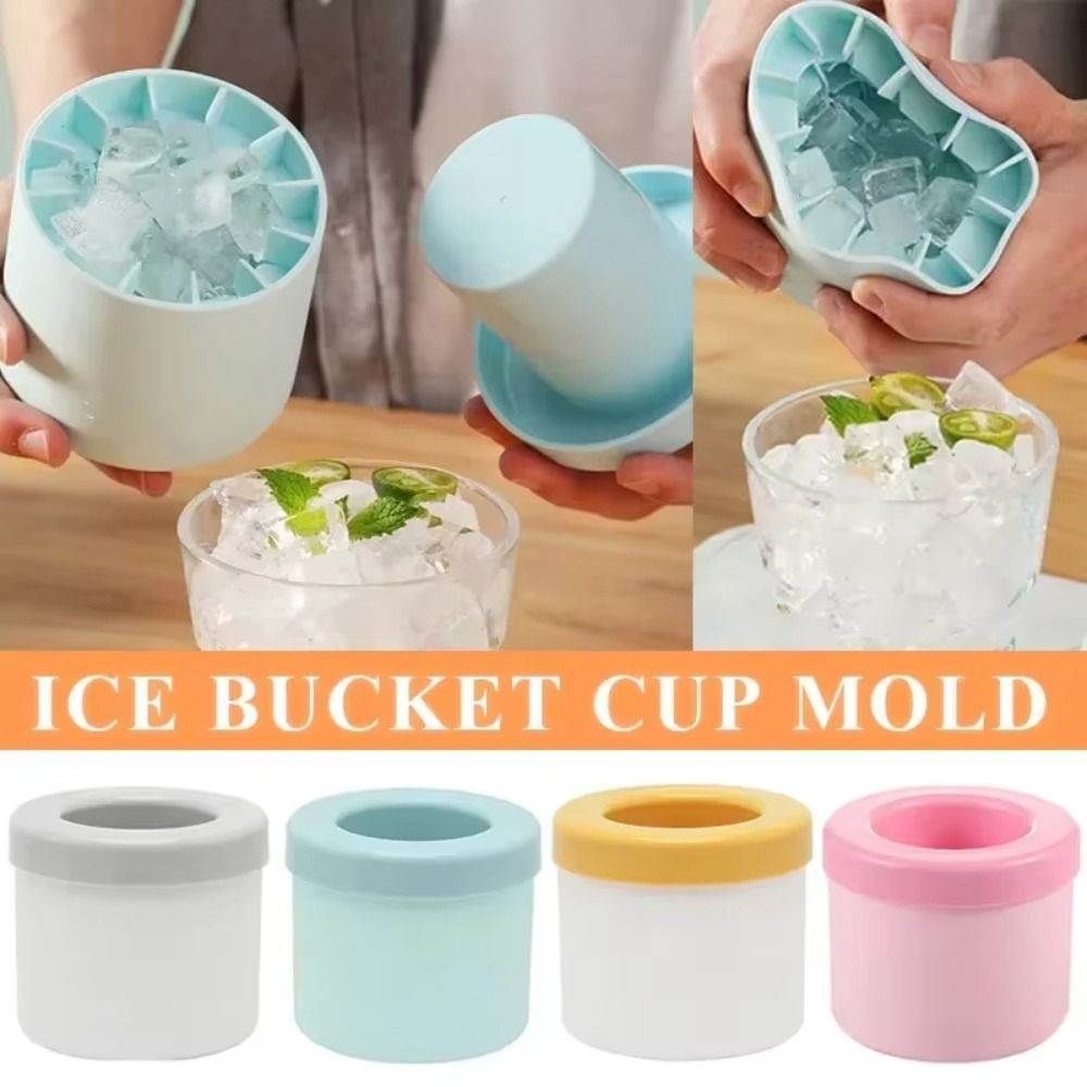 [Vận chuyển nhanh] Xô đá SIMPLEAID, Khuôn làm đá viên silicon hình trụ, Khay làm đá có thể tái sử dụng đông lạnh nhanh sáng tạo Mùa hè DIY Máy làm đá đóng băng tủ lạnh