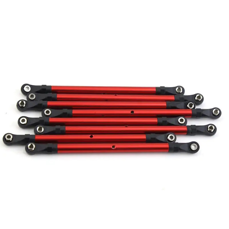 8 Chiếc Hợp Kim Nhôm RC Liên Kết Thanh Liên Kết Bộ 313MM Chiều Dài Cơ Sở Cho 1 / 10 AXIAL SCX10 90046 TRX4 RC Xe Bánh Xích Phụ Kiện