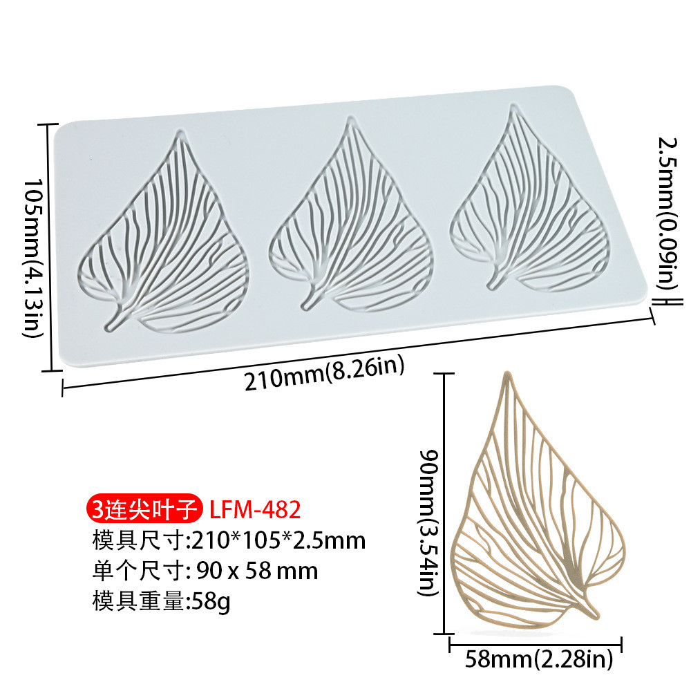 Rong Biển Động Vật Lúa Mì Gai Lá Sen Fondant Ren Thảm Khuôn Silicon Phân Tử Ẩm Thực In Khuôn Sô Cô La Khuôn Làm Bánh DIY