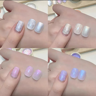 ANNIES Ngọc Trai Ren Gel Sơn Móng Tay Nhiều Màu Lấp Lánh Satin Định Hình Đóng Hộp Quang Trị Liệu Nghệ Thuật Cho Tiệm