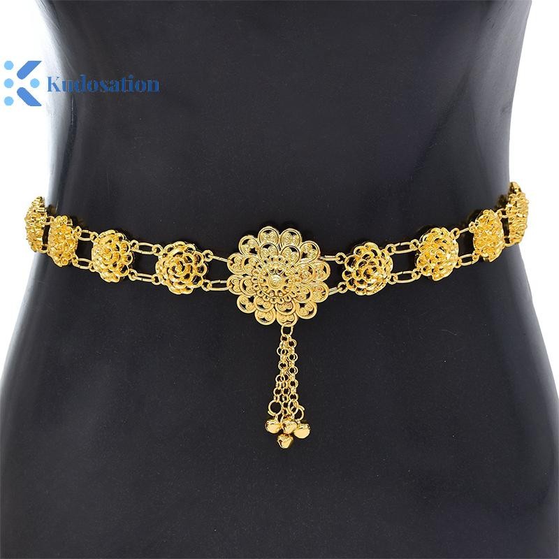 Kudosation Truyền Thống Sarong Màu Vàng Thắt Lưng Trang Sức Vintage Khóa Thắt Lưng Vòng Cổ Cho Người Phụ Nữ Trang Trí