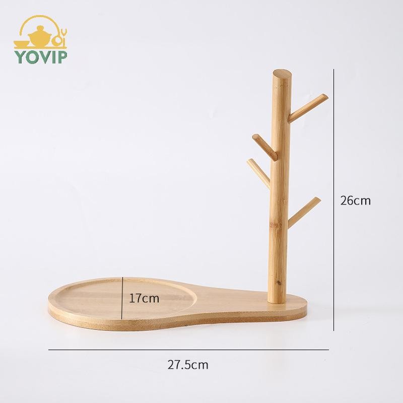 YOVIP Mới Bắc Âu Cây Tre Nhánh Khay Bảo Quản Phòng Khách Để Bàn Móc Khóa Trang Sức Màn Hình Khung Khay Trang Trí Đồ Trang Trí VN