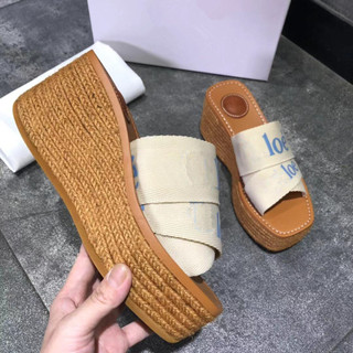 Dép đế dày giải trí giày cao gót nữ
