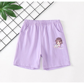 2025 Cô Gái Dễ Thương Hoạt Hình Thể Thao Quần Short Mùa Hè Thường Ngày Nhẹ Trẻ Em In Hình Quần