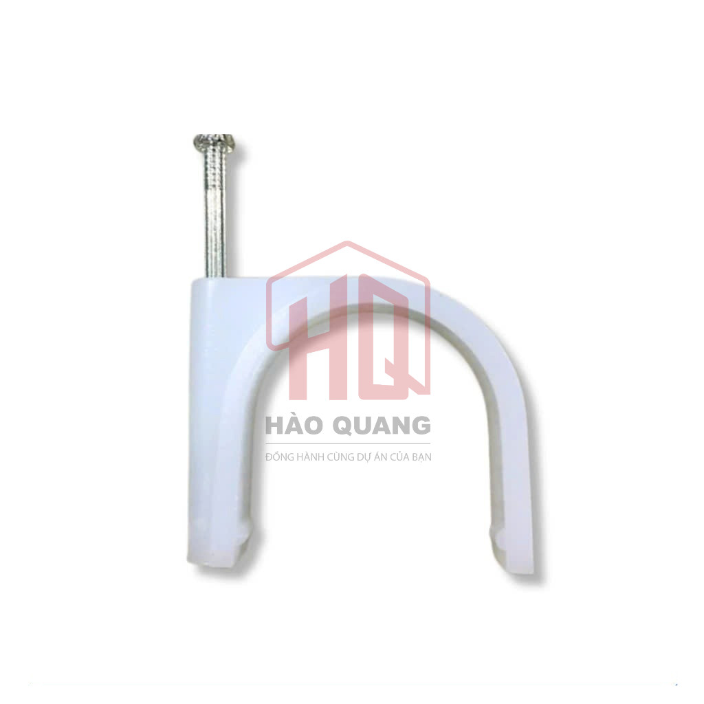 5 Móc Đinh Cố Định Dây Điện Chữ U Nhiều Size | Đinh Ghim Điện Nhựa Chắc Chắn – Bám Tường Tốt