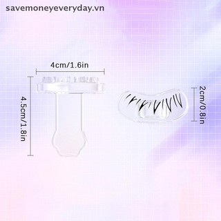 [savemoneyeveryday] Tem lông mi dưới có tay cầm Nghề nghiệp Trang điểm lười biếng dưới lông mi Công cụ in lông mi giả [vn]