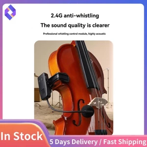 Hệ thống micro không dây 2.4G cho máy phát và thu kẹp đàn Violin, Cello, đàn Guitar Phạm vi 50 mét