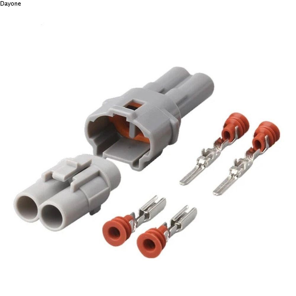 DAYONE 2 Pin Sumitomo Auto Wire Connector, Kit Nam Nữ Đầu Nối Chống Thấm Nước, Đầu Nối Điện Màu Xám Cắm Dây Chống Thấm Nước Tự Động Cho 6180-2321 6187-2311