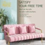 Sofa kiểu Bắc Âu Sofa chắc chắn và bền với 2 chỗ ngồi