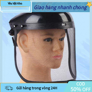 【COD】Mũ Lưới Bảo Hộ Cắt Cỏ – Tấm Chắn Lưới Thép Toàn Mặt Dành Cho Thợ Cơ Khí, Làm Vườn