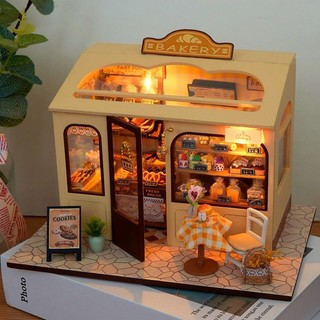 Tự Làm Handmade Ngôi Nhà Cổ Tòa Nhà Mini Nhà Lắp Ráp Mô Hình Đồ Chơi Giáo Dục Quà Tặng Sinh Nhật Cho Bé Gái Nam