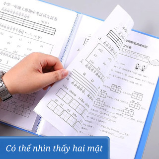 File Lá A4 Đựng Tài Liệu Cao Cấp – Bìa Đựng Giấy Tờ Nhiều Ngăn Bền Đẹp, Giúp Lưu Trữ Giấy Tờ Gọn Gàng