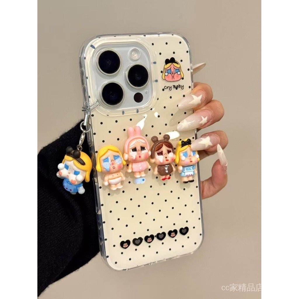 Hoạt Hình Hoạt Hình Ba Chiều Khóc Cho Bé Cảnh Sát Thích Hợp Cho iPhone1415promax Ốp Điện Thoại 16 Phong Cách Mới 13 Bao Gồm Tất Cả 12