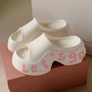 Xixitiao Tăng Chiều Cao 8CM Đế Dày Thời Trang Mùa Hè Mặc Ngoài Kỳ Nghỉ Chữ Sandal Nữ