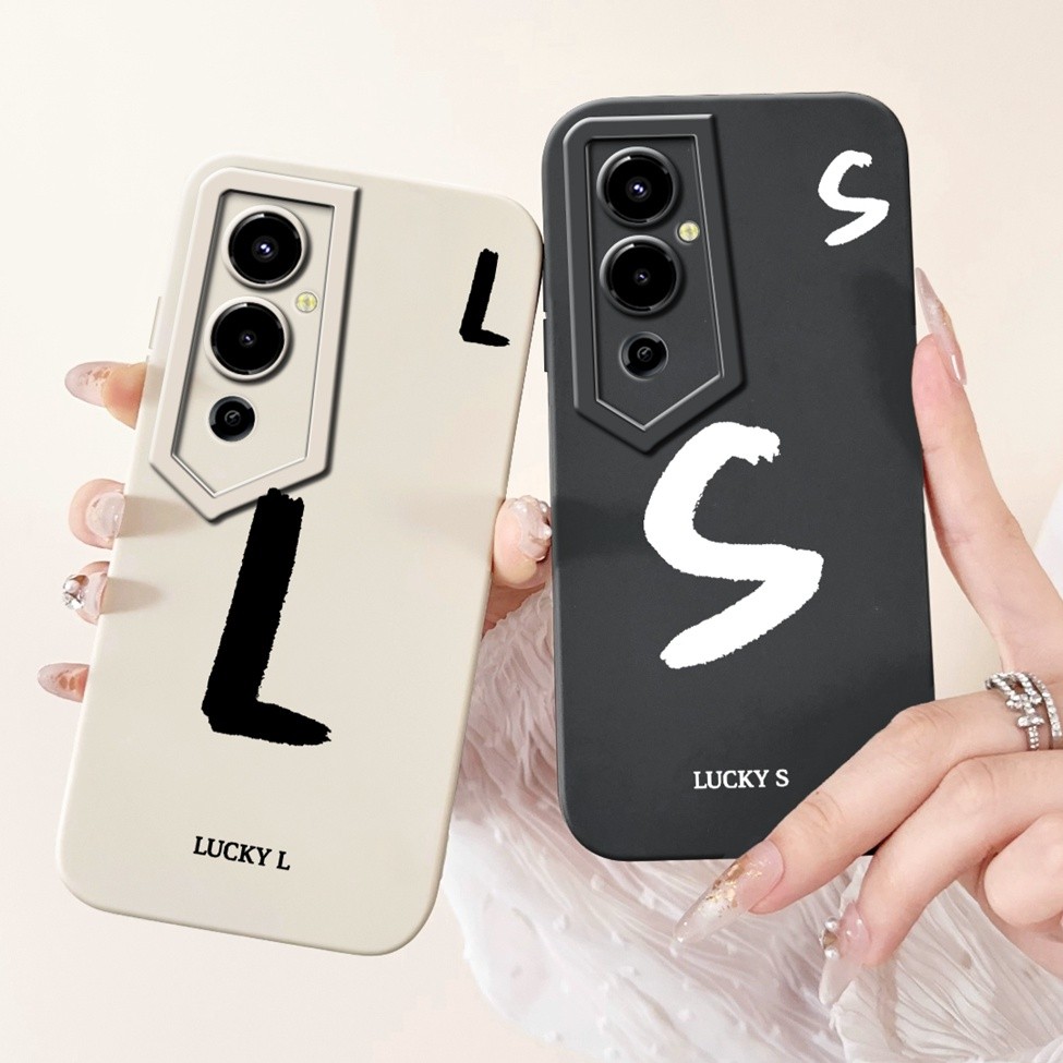 Ốp lưng Tecno Pova 4Pro LG8n Techno Pova 4 Pro Chữ thời trang đơn giản Thiết kế họa tiết A-Z Ốp lưng chống sốc bằng silicon