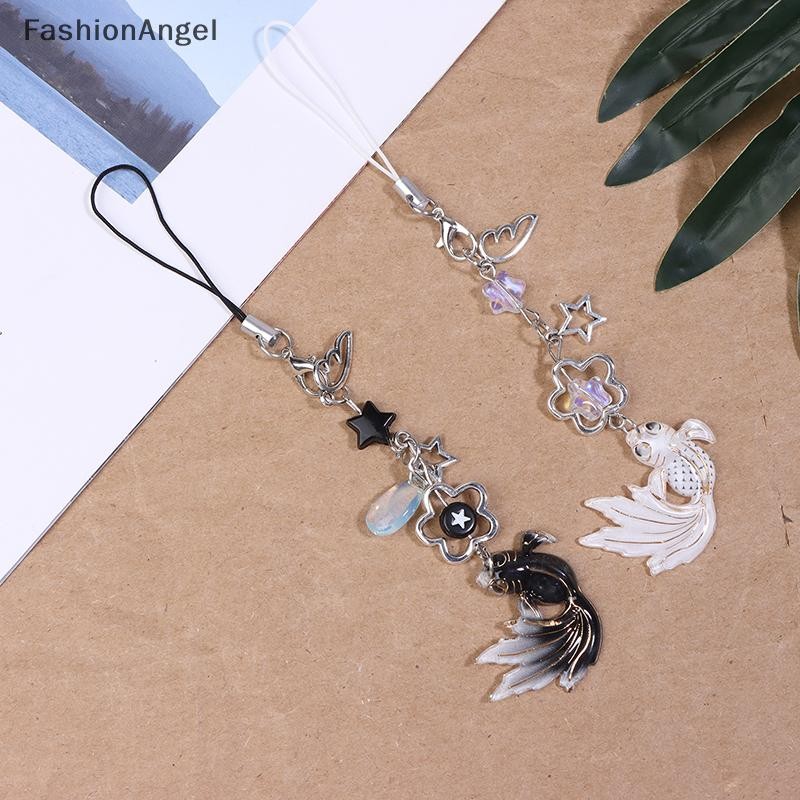FashionAngel Nhiều Màu Sắc Ngôi Sao Cá Móc Khóa Dây Đeo Cổ Tay Dây Xích Điện Thoại Di Động Charm VN