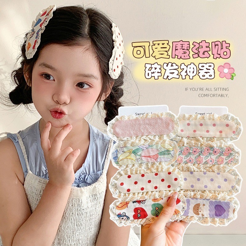 Set 4 Miếng Dán Tóc Magic Dán Hoa Dễ Thương Thời Trang Hàn Quốc - Phụ Kiện Tóc