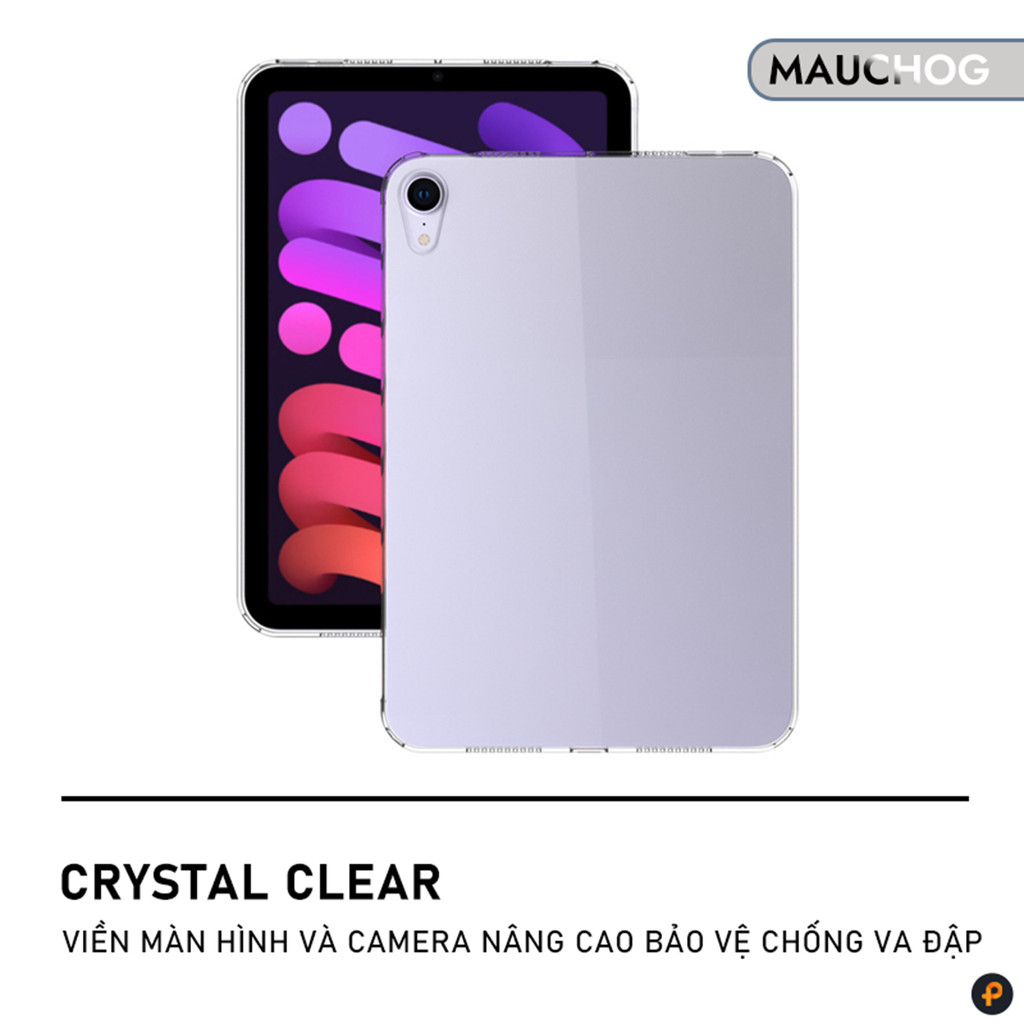 Ốp Trong Suốt Siêu Mỏng Nhẹ TPU Dẻo Cho iPad Pro M4 M2 M1 Air 7 6 5 4 Mini 7 6 Gen 11 10 9 8 7