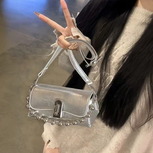 Túi Messenger chuỗi bạc phong cách mới
