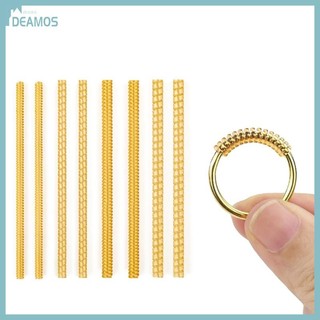 Đồ nghề trang sức gồm 8 vòng kích thước điều chỉnh cuộn dây vô hình cho nhẫn rời