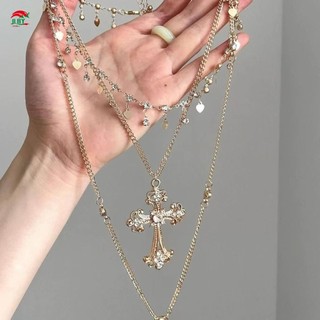 Mặt dây chuyền chéo vòng cổ xương đòn nhiều lớp, thích hợp mọi dịp