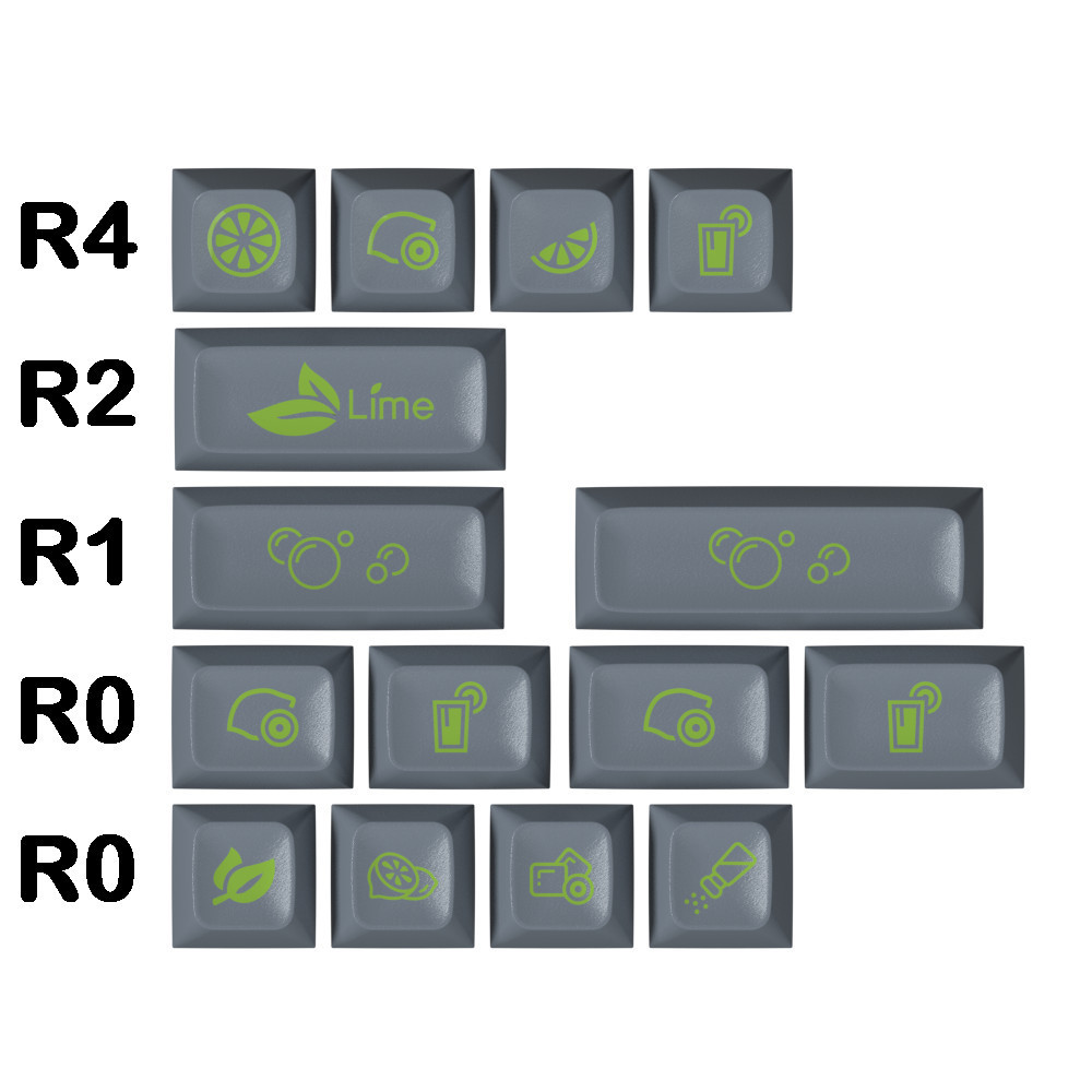 SA Chiều Cao Hoạt Hình Độc Đáo Nút Hai Màu Sáng Tạo Độc Đáo Trục Bàn Phím Đa Năng Keycap / miju