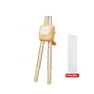 [SUFO] Đũa tập cho bé 1-6 tuổi có hộp | Chất liệu ABS, miệng hổ điều chỉnh | Tháo rời, giặt được