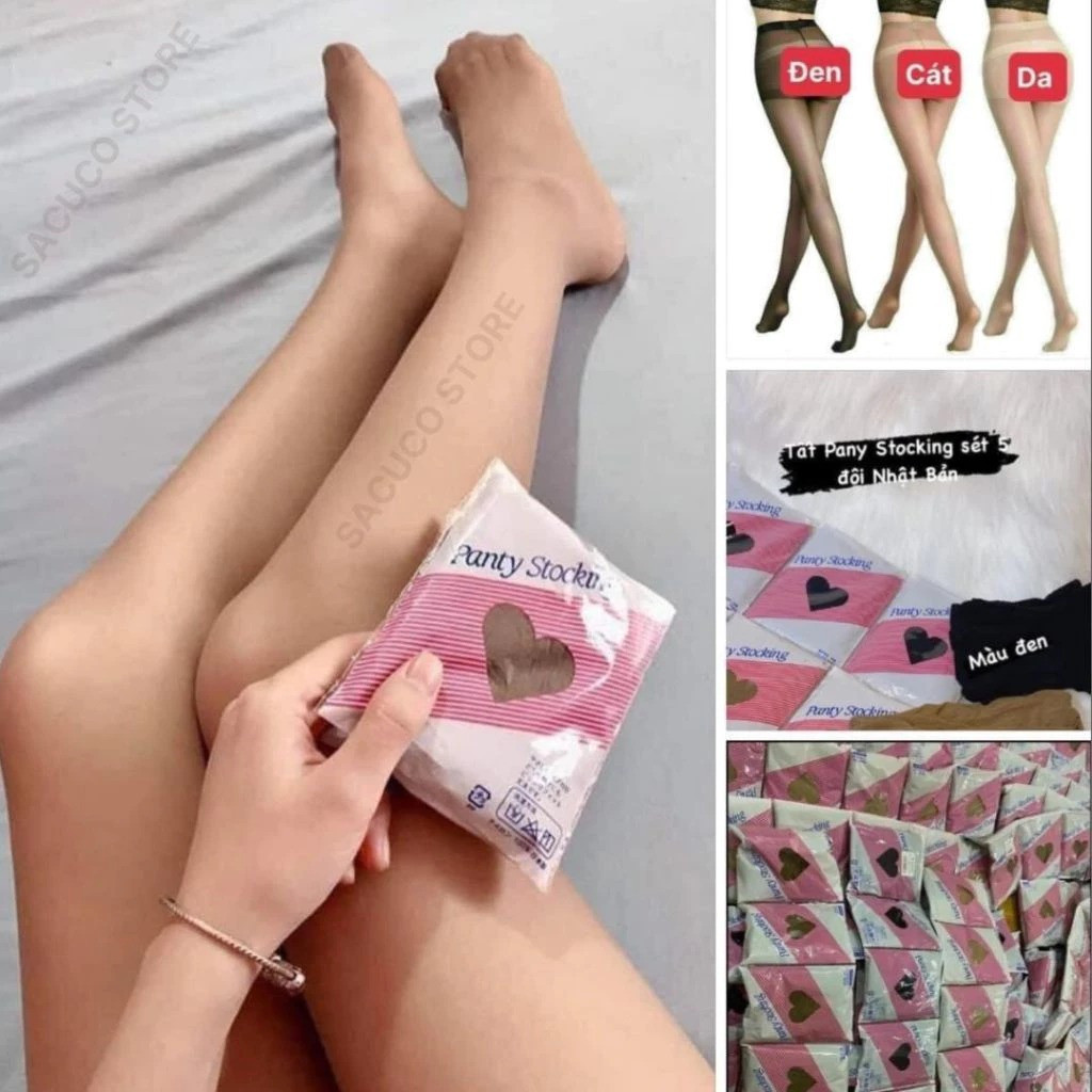 Quần Tất Panty Nhật Bản sẵn 3 màu: Nâu cát cháy - Màu Da - Màu Đen rất Thật Chân, Mỏng nhẹ, siêu dai