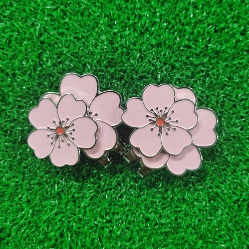 LACYES Golf Cap Clip, Từ Tính Bền Kim Loại Đánh Dấu Bóng Golf, Mũ Thể Thao Hai Kiểu Vị Trí Bóng Trang Trí Mũ Golf Marker Nữ Cô Gái