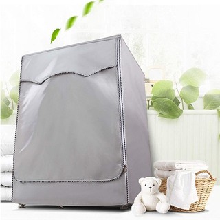 Vỏ máy giặt SHUPUN, có nắp máy giặt viền cuộn, Vỏ chống nước đa năng màu bạc cho máy tải phía trước