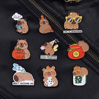 Trâm cài capybara dễ thương, phù hợp thời trang cho nam - quà tặng sáng tạo cho bạn bè