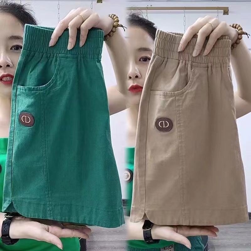 Quần short cạp cao dành cho nữ, phù hợp mùa hè và mặc hàng ngày