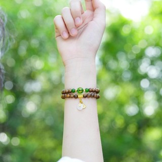 Vòng Tay Trầm Hương Đồng Điếu - Vòng đôi 54 hạt - Trầm Tốc Việt - Trầm Hương Yên Lộc