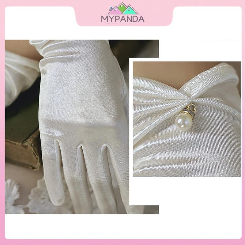 Găng tay satin MYPANDA dành cho thiết kế dài và ôm toàn ngón tay