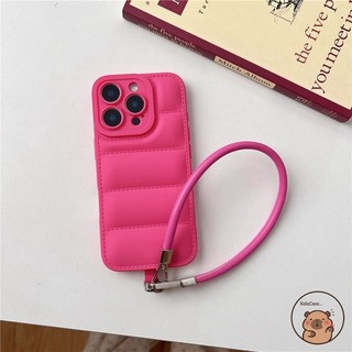 Tương Thích Cho iPhone 16 16e 15 14 Plus Pro Max Ốp Điện Thoại Có Dây Da Dây Đeo Xuống Thiết Kế Áo Khoác Mờ Đơn Giản Vỏ Mềm Ốp Lưng Ốp Lưng