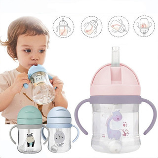 【BabyJoy】250ml Bình Nước cho trẻ em cao cấp cho bé,Bình Tập Uống Cho Bé,có van chống sặc,chịu nhiệt tốt,có tay cầm