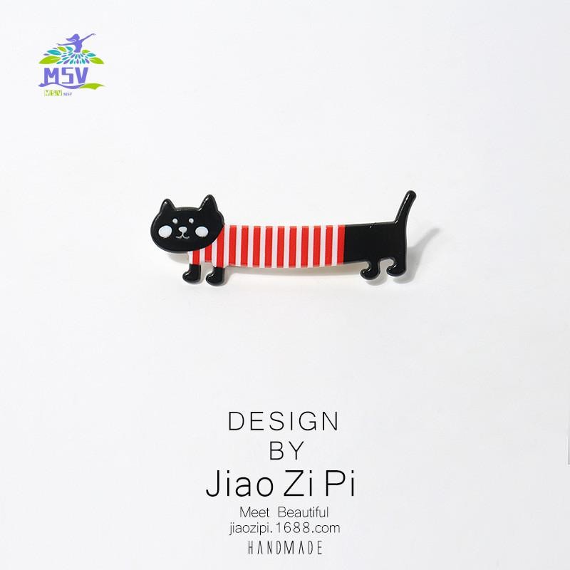 2 Kẹp Tóc Mèo Dài Ngộ nghĩnh - Hoạt Hình Mỏ Vịt Barrettes Cho Nổ Bên Tóc