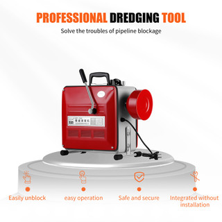 Máy thông cống gia đình 3500W 19.5m, phù hợp với gia đình, nhà hàng, phòng trọ, công ty
