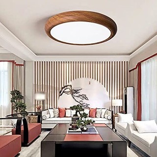 AIMI HÌNH HỌC TRÒN ĐÈN TRẦN SẮT ACRYLIC HẠT GỖ LAMPSHADE ĐÈN TRUNG TÂM THÍCH HỢP CHO PHÒNG NGỦ PHÒNG KHÁCH BÀN ĂN