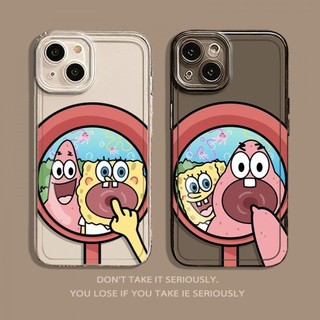Ốp điện thoại ngôi sao SpongeBob Patrick cho iPhone 11, / 16 12 / 13 / 14 / 15pro Max, cá tính sáng tạo thú vị. Vỏ trong suốt, chống thấm nước, chống sốc, vỏ bảo vệ