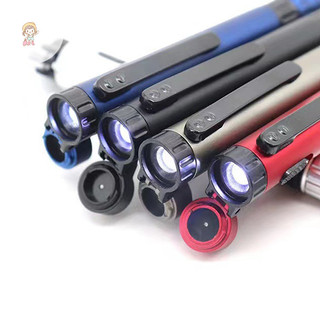 Twe al Pen Light Pen Du lịch ngoài trời 6 trong 1 Công cụ đa chức năng Tua vít La bàn Giá đỡ cảm ứng Bút đèn VN