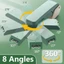 Máy bấm dài GETVOW, Máy bấm quay 360 độ hạng nặng, Sử dụng kim loại đa năng dễ dàng 24 / 6 Kim bấm chịu lực nặng Vật tư đóng sách