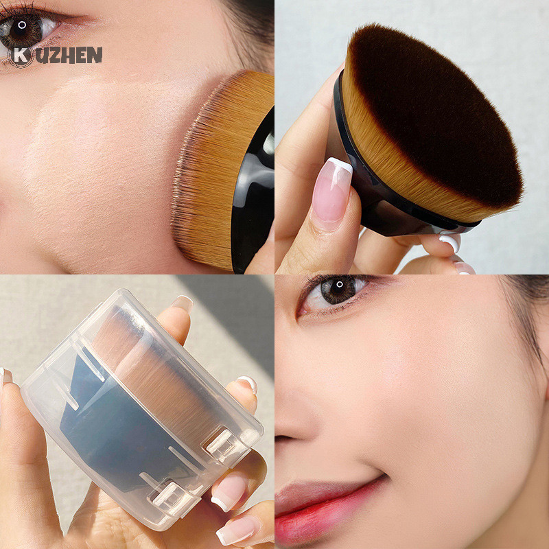 Kuzhen 1 Bàn chải trang điểm hình cánh hoa Bàn chải Kabuki dành cho kem lỏng hoặc mỹ phẩm Dụng cụ HOT