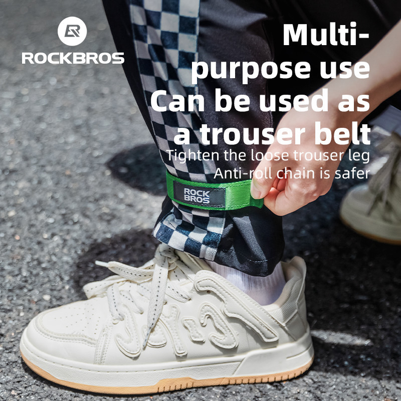 Rockbros Có Thể Gập Lại Xe Đạp Dây Cố Định Velcro Tiện Lợi Bền Xe Đạp Dây Đeo Quần Chặt Chân Dây Phụ Kiện Xe Đạp